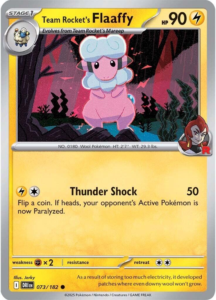 Team Rocket's Flaaffy (073/182) [Scarlet & Violet: Destined Rivals] | Jack's On Queen