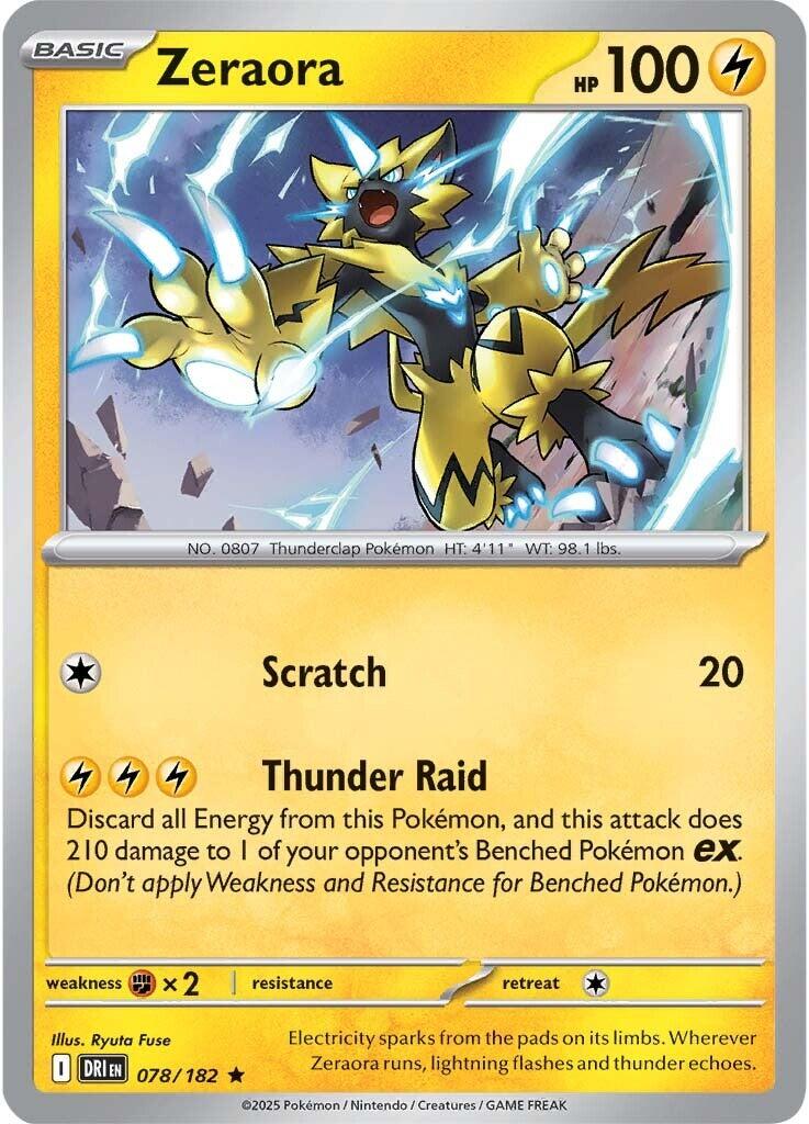Zeraora (078/182) [Scarlet & Violet: Destined Rivals] | Jack's On Queen