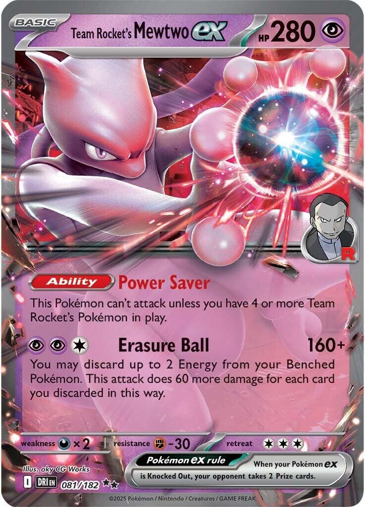 Team Rocket's Mewtwo ex (081/182) [Scarlet & Violet: Destined Rivals] | Jack's On Queen
