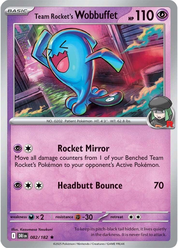Team Rocket's Wobbuffet (082/182) [Scarlet & Violet: Destined Rivals] | Jack's On Queen