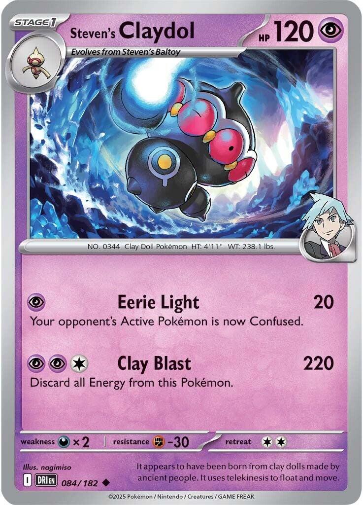 Steven's Claydol (084/182) [Scarlet & Violet: Destined Rivals] | Jack's On Queen