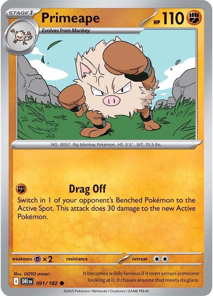 Primeape (091/182) [Scarlet & Violet: Destined Rivals] | Jack's On Queen