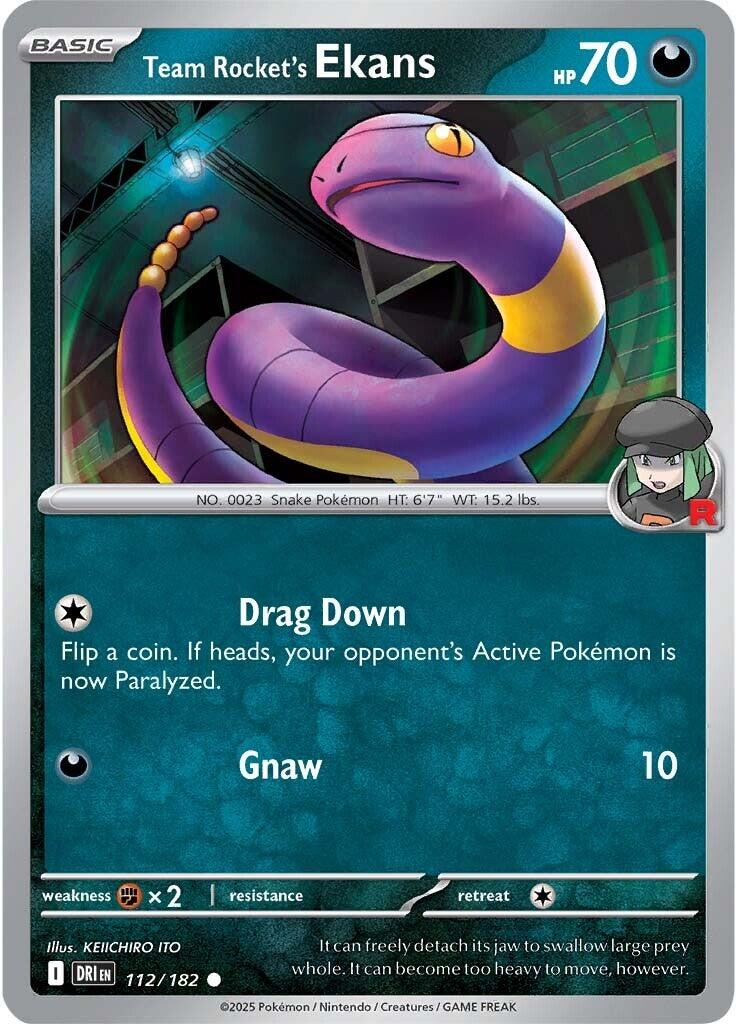 Team Rocket's Ekans (112/182) [Scarlet & Violet: Destined Rivals] | Jack's On Queen