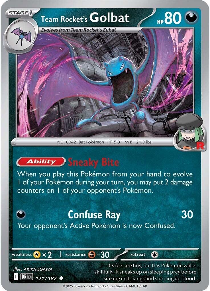 Team Rocket's Golbat (121/182) [Scarlet & Violet: Destined Rivals] | Jack's On Queen