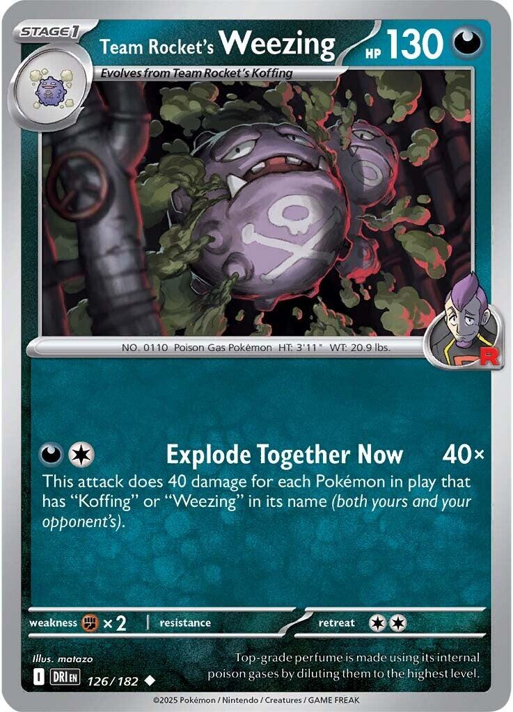 Team Rocket's Weezing (126/182) [Scarlet & Violet: Destined Rivals] | Jack's On Queen
