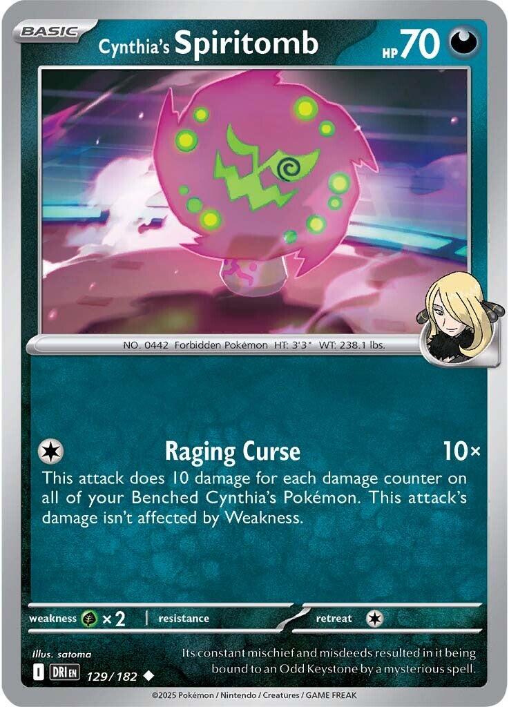 Cynthia's Spiritomb (129/182) [Scarlet & Violet: Destined Rivals] | Jack's On Queen