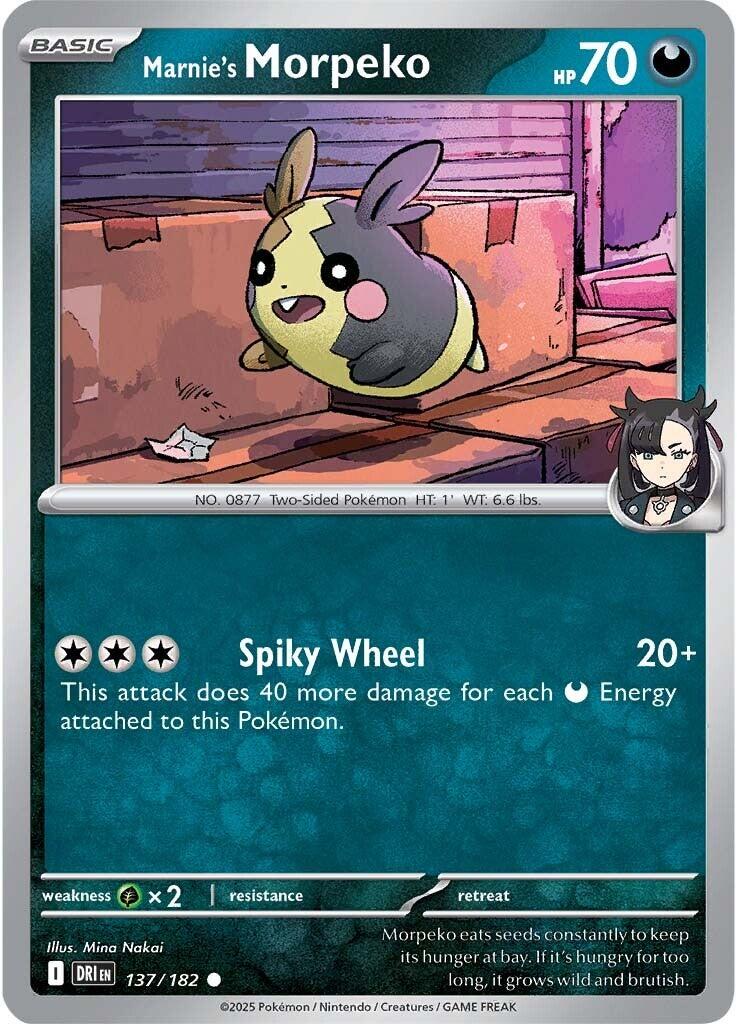 Marnie's Morpeko (137/182) [Scarlet & Violet: Destined Rivals] | Jack's On Queen