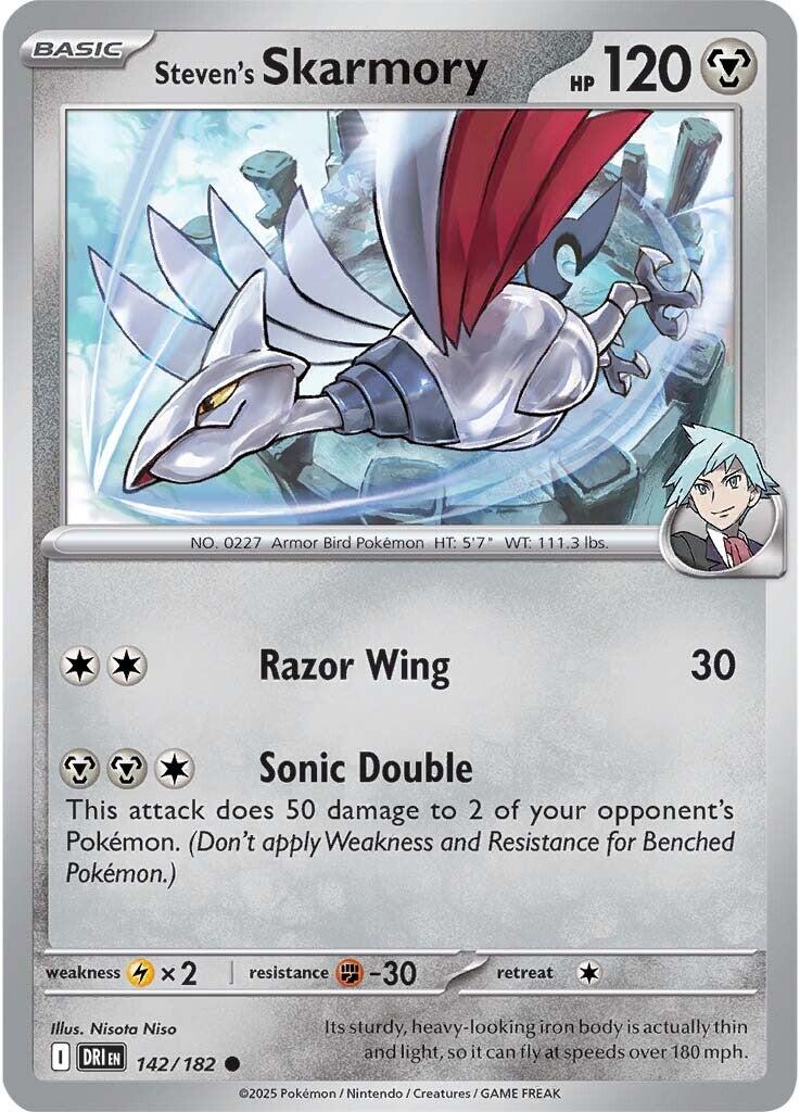 Steven's Skarmory (142/182) [Scarlet & Violet: Destined Rivals] | Jack's On Queen