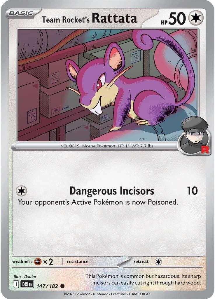 Team Rocket's Rattata (147/182) [Scarlet & Violet: Destined Rivals] | Jack's On Queen