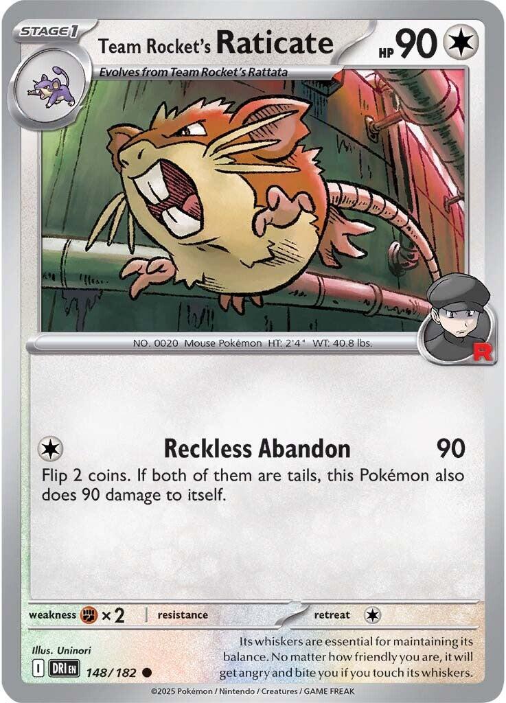 Team Rocket's Raticate (148/182) [Scarlet & Violet: Destined Rivals] | Jack's On Queen