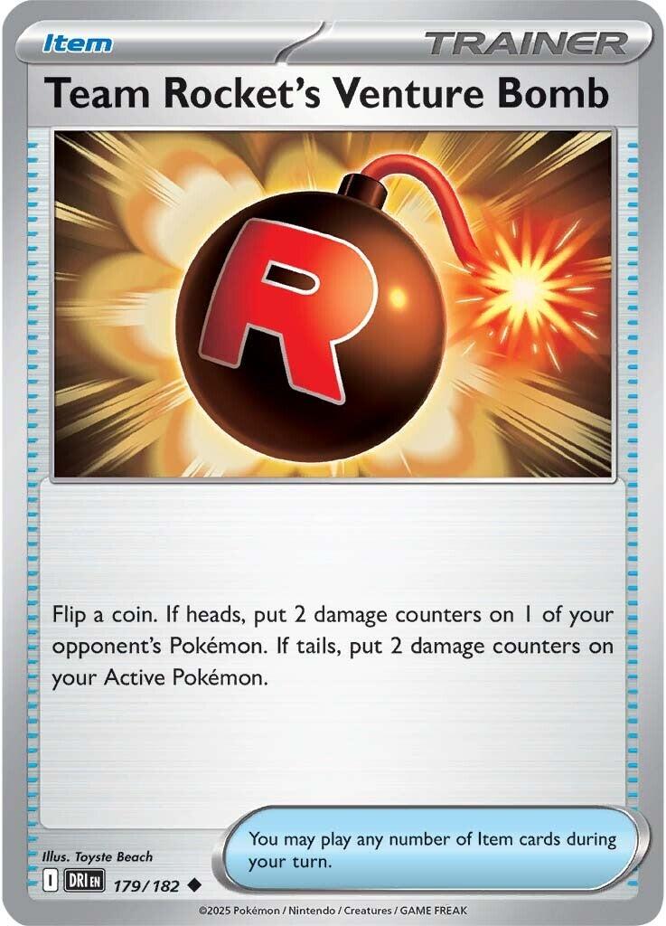 Team Rocket's Venture Bomb (179/182) [Scarlet & Violet: Destined Rivals] | Jack's On Queen