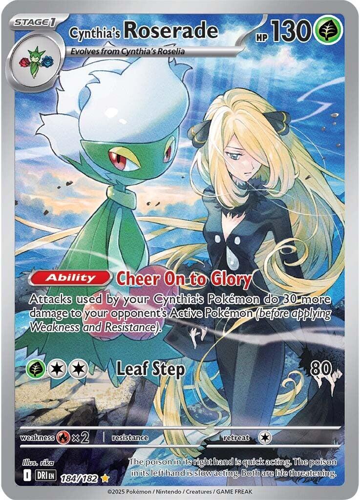 Cynthia's Roserade (184/182) [Scarlet & Violet: Destined Rivals] | Jack's On Queen