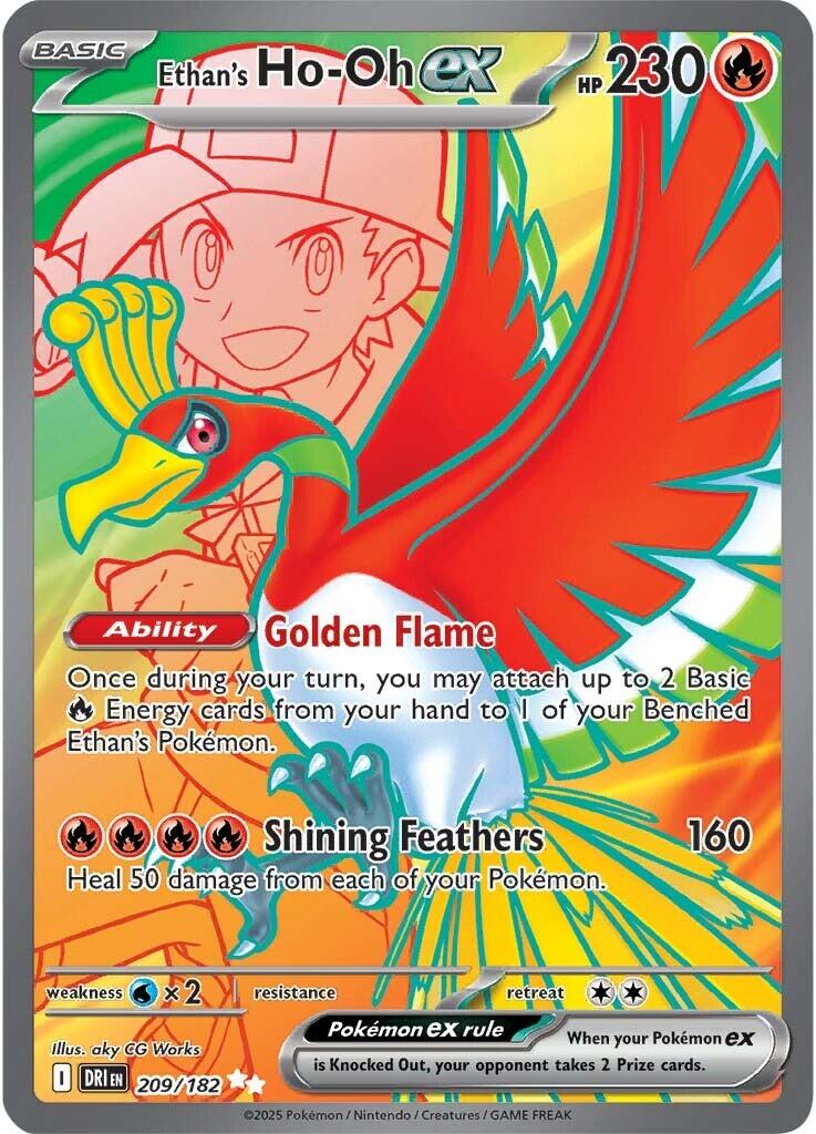 Ethan's Ho-Oh ex (209/182) [Scarlet & Violet: Destined Rivals] | Jack's On Queen