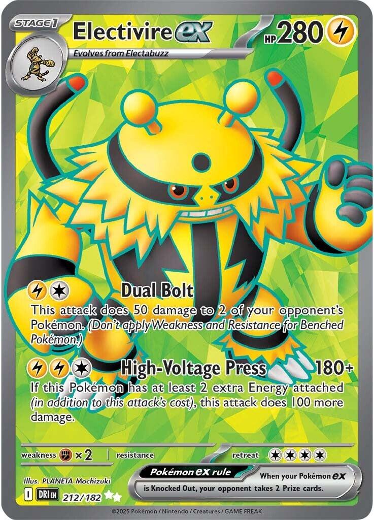 Electivire ex (212/182) [Scarlet & Violet: Destined Rivals] | Jack's On Queen