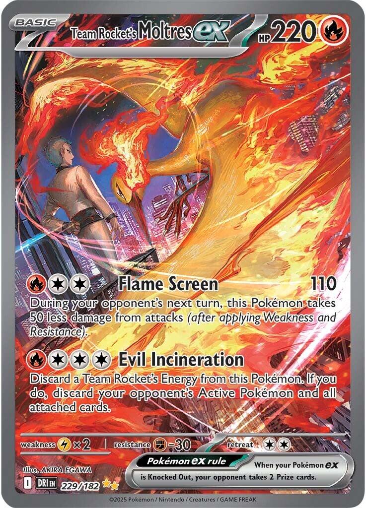 Team Rocket's Moltres ex (229/182) [Scarlet & Violet: Destined Rivals] | Jack's On Queen