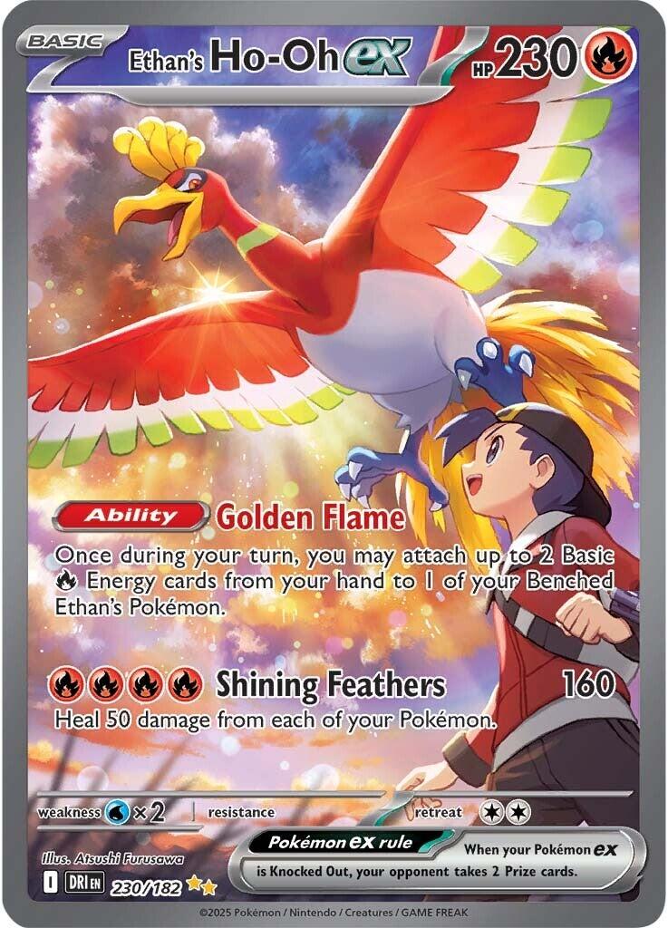 Ethan's Ho-Oh ex (230/182) [Scarlet & Violet: Destined Rivals] | Jack's On Queen