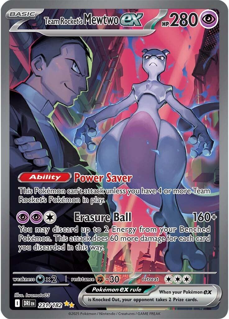 Team Rocket's Mewtwo ex (231/182) [Scarlet & Violet: Destined Rivals] | Jack's On Queen