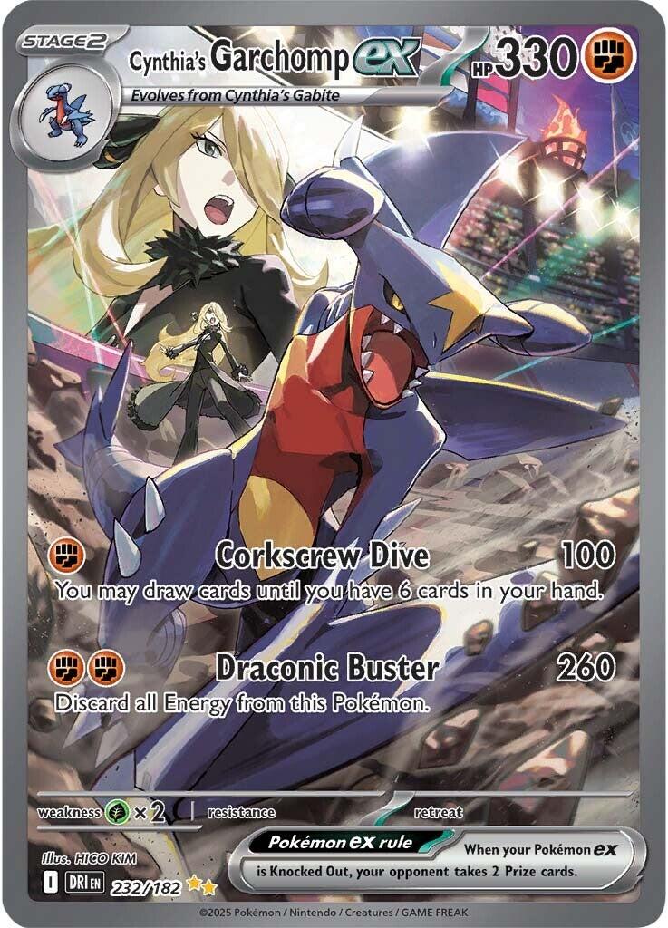Cynthia's Garchomp ex (232/182) [Scarlet & Violet: Destined Rivals] | Jack's On Queen