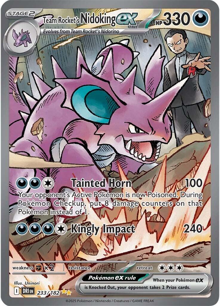 Team Rocket's Nidoking ex (233/182) [Scarlet & Violet: Destined Rivals] | Jack's On Queen