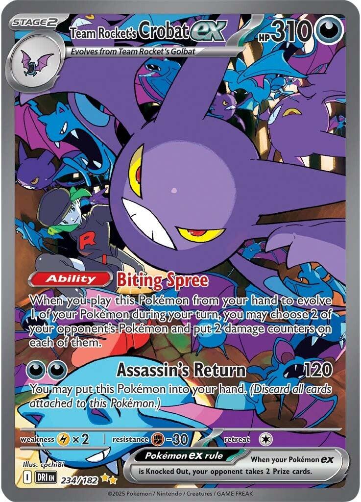 Team Rocket's Crobat ex (234/182) [Scarlet & Violet: Destined Rivals] | Jack's On Queen