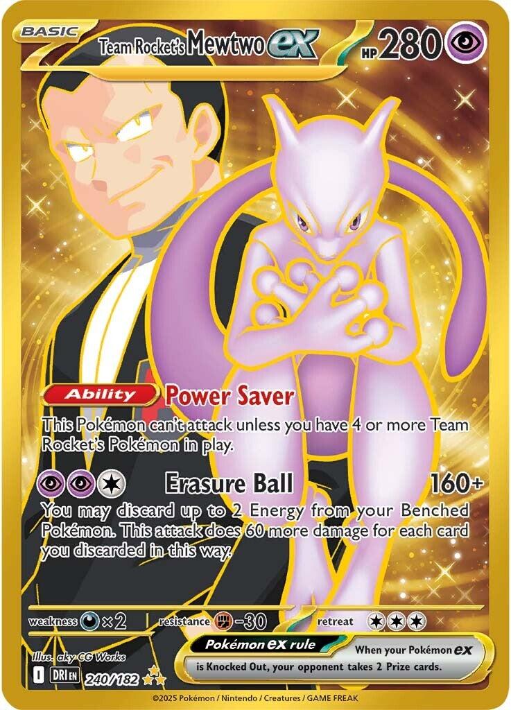 Team Rocket's Mewtwo ex (240/182) [Scarlet & Violet: Destined Rivals] | Jack's On Queen