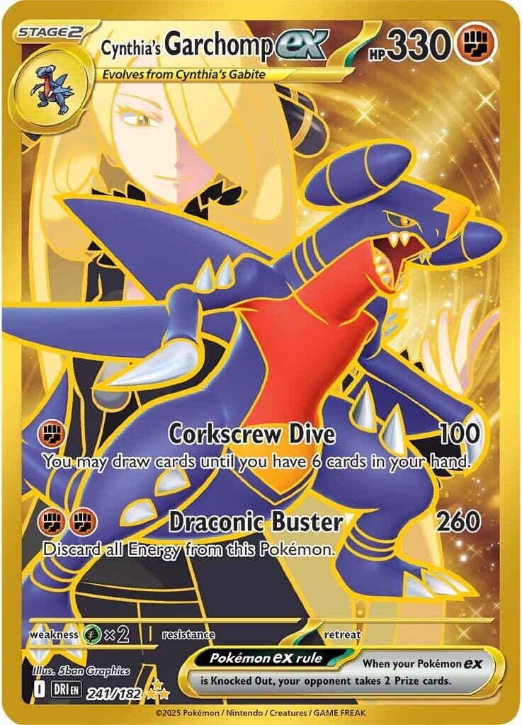 Cynthia's Garchomp ex (241/182) [Scarlet & Violet: Destined Rivals] | Jack's On Queen