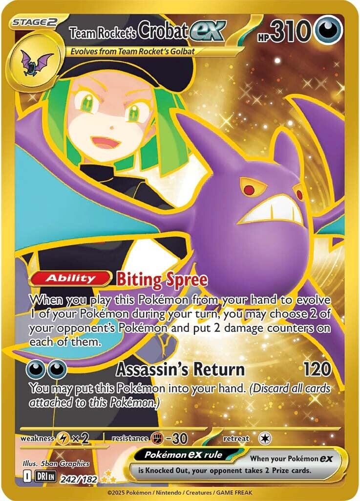 Team Rocket's Crobat ex (242/182) [Scarlet & Violet: Destined Rivals] | Jack's On Queen