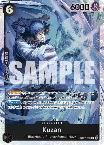 Kuzan (ST27-003) [Starter Deck 27: BLACK Marshall.D.Teach] | Jack's On Queen