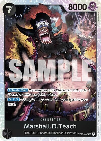 Marshall.D.Teach (ST27-005) (ST27-005) [Starter Deck 27: BLACK Marshall.D.Teach] | Jack's On Queen