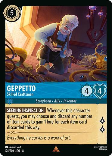 Geppetto - Skilled Craftsman (174/204) [Reign of Jafar] | Jack's On Queen