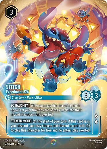 Stitch - Experiment 626 (Enchanted) (220/204) [Reign of Jafar] | Jack's On Queen