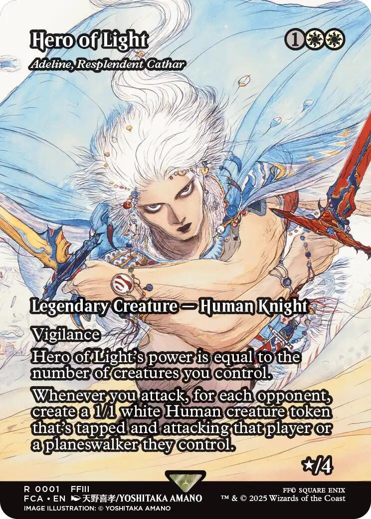 Hero of Light - Adeline, Resplendent Cathar (Showcase) [FINAL FANTASY : Through the Ages] | Jack's On Queen