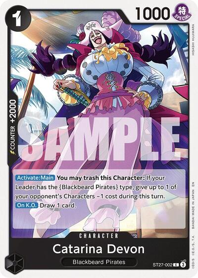 Catarina Devon (ST27-002) [Starter Deck 27: BLACK Marshall.D.Teach] | Jack's On Queen