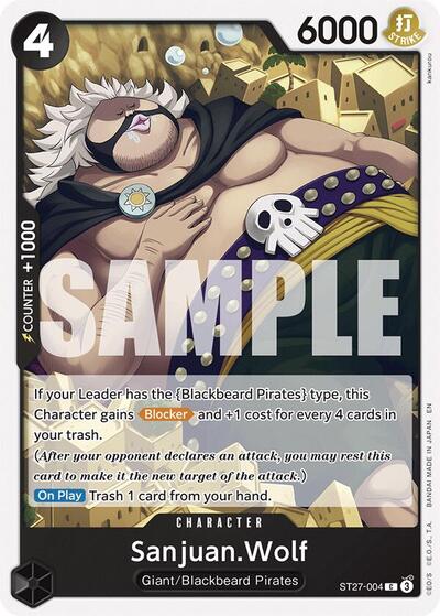 Sanjuan.Wolf (ST27-004) [Starter Deck 27: BLACK Marshall.D.Teach] | Jack's On Queen