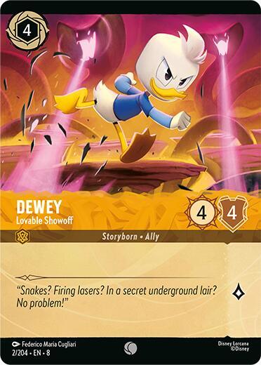 Dewey - Lovable Showoff (Foil) (2/204) [Reign of Jafar] | Jack's On Queen