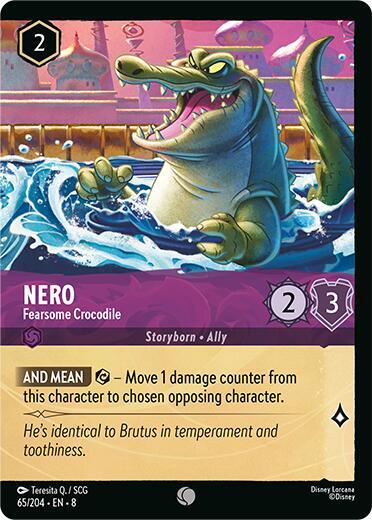 Nero - Fearsome Crocodile (Foil) (65/204) [Reign of Jafar] | Jack's On Queen