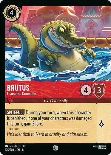 Brutus - Fearsome Crocodile (Foil) (125/204) [Reign of Jafar] | Jack's On Queen