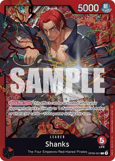 Shanks (Reprint) (OP09-001) [Starter Deck 23: RED Shanks] | Jack's On Queen