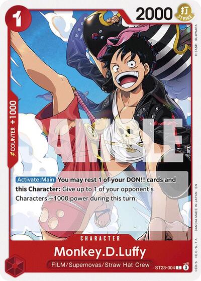 Monkey.D.Luffy (ST23-004) [Starter Deck 23: RED Shanks] | Jack's On Queen
