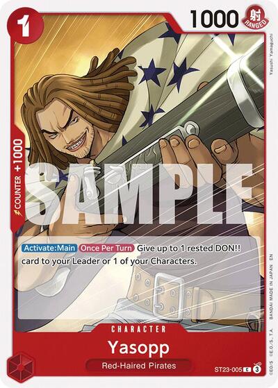 Yasopp (ST23-005) [Starter Deck 23: RED Shanks] | Jack's On Queen