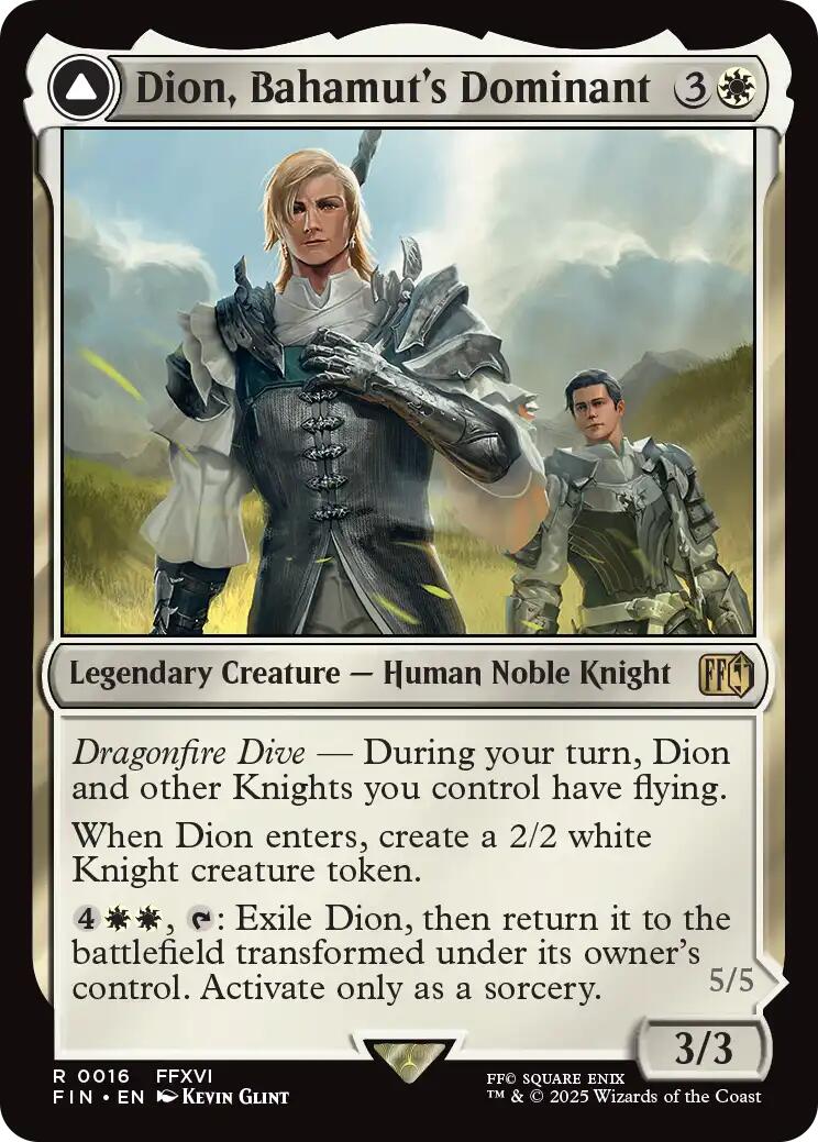 Dion, Bahamut's Dominant // Bahamut, Warden of Light [FINAL FANTASY] | Jack's On Queen