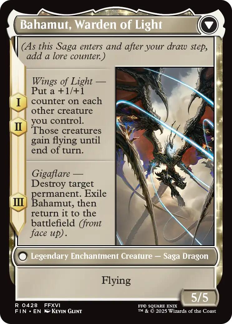 Dion, Bahamut's Dominant // Bahamut, Warden of Light (Extended Art) [FINAL FANTASY] | Jack's On Queen