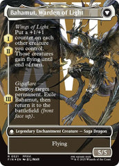Dion, Bahamut's Dominant // Bahamut, Warden of Light (Borderless) (Surge Foil) [FINAL FANTASY] | Jack's On Queen