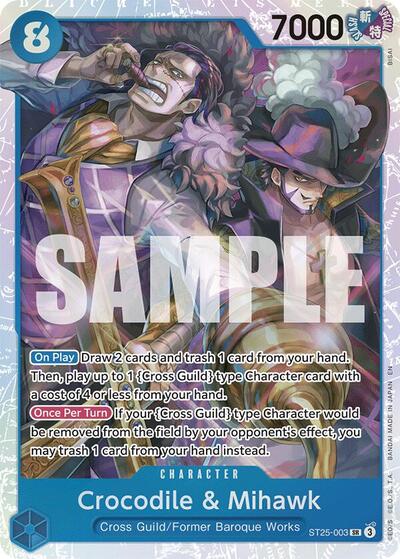 Crocodile & Mihawk (ST25-003) [Starter Deck 25: BLUE Buggy] | Jack's On Queen