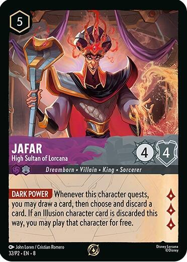 Jafar - High Sultan of Lorcana (Store Champion Participant) (32) [Disney Lorcana Promo Cards] | Jack's On Queen