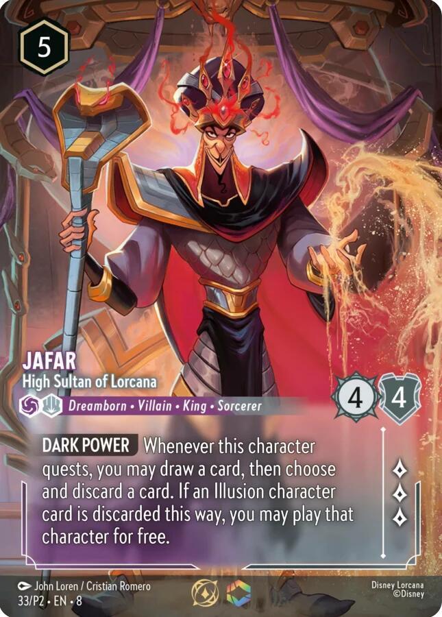 Jafar - High Sultan of Lorcana (Store Championship) (33) [Disney Lorcana Promo Cards] | Jack's On Queen