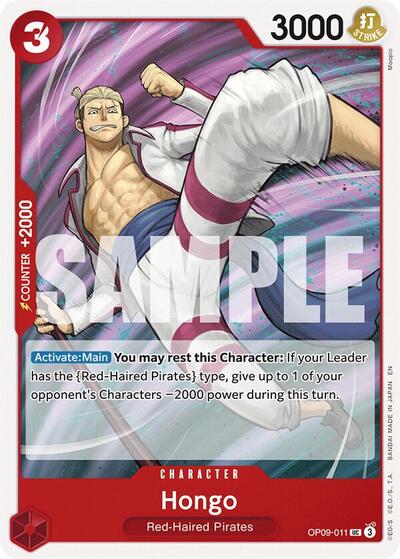 Hongo (Reprint) (OP09-011) [Starter Deck 23: RED Shanks] | Jack's On Queen