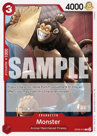 Monster (Reprint) (OP09-012) [Starter Deck 23: RED Shanks] | Jack's On Queen