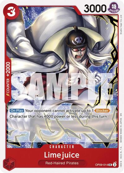Limejuice (Reprint) (OP09-014) [Starter Deck 23: RED Shanks] | Jack's On Queen