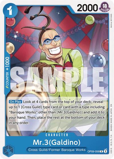 Mr.3(Galdino) (Reprint) (OP09-056) [Starter Deck 25: BLUE Buggy] | Jack's On Queen